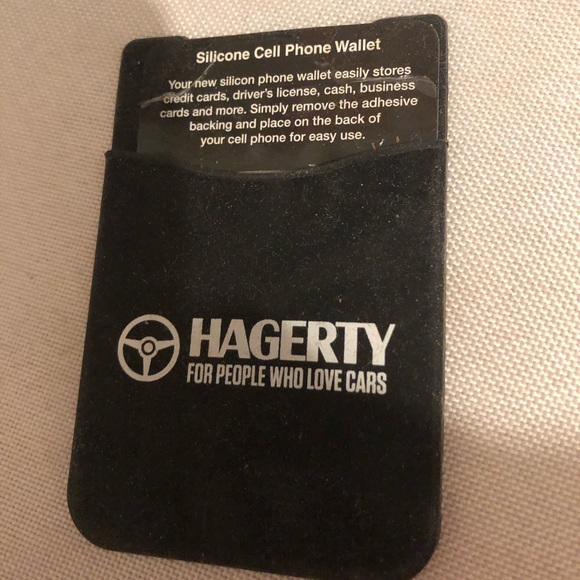 Hagerty Black Silicone Phone Wallet- 94A $8 or 🦋 - Picture 1 of 2